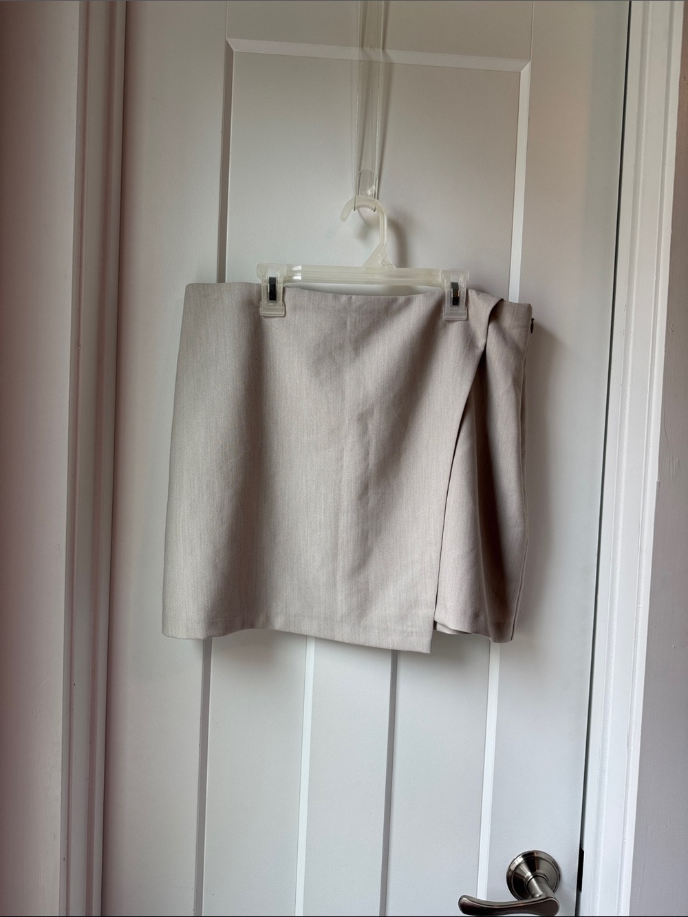 Abercrombie & Fitch Beige Wrap Mini Skort